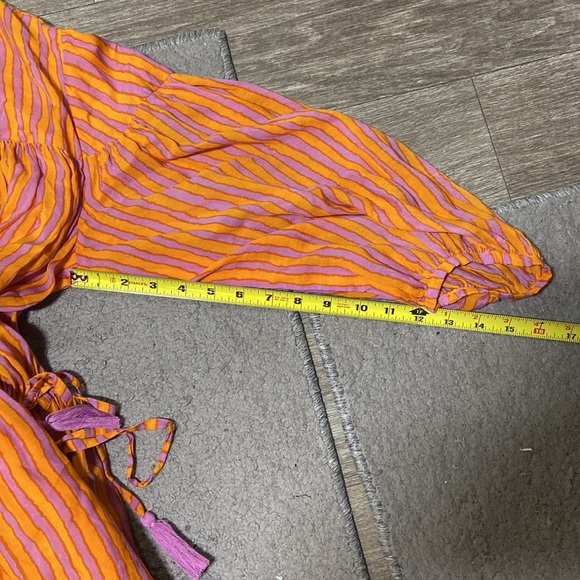 Oliphant cinched waist Maxi Dress - Cabana Orange Size M *see caption* - Picture 13 of 15